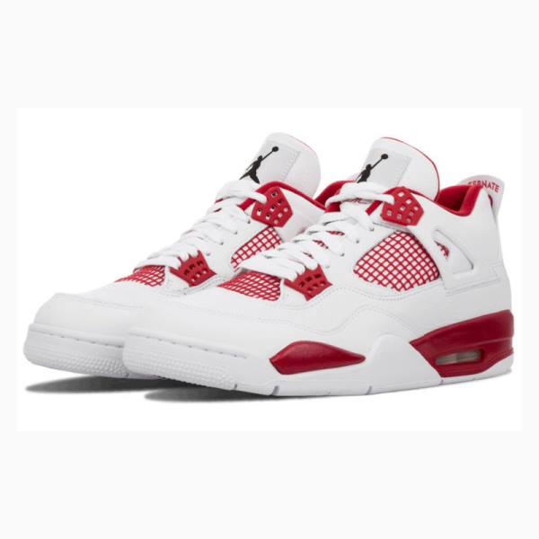 Air Jordan 4 Barbati Nike Retro Alternate 89 Ghete Baschet Albi Rosii | JD-460MD