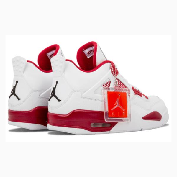 Air Jordan 4 Barbati Nike Retro Alternate 89 Ghete Baschet Albi Rosii | JD-460MD