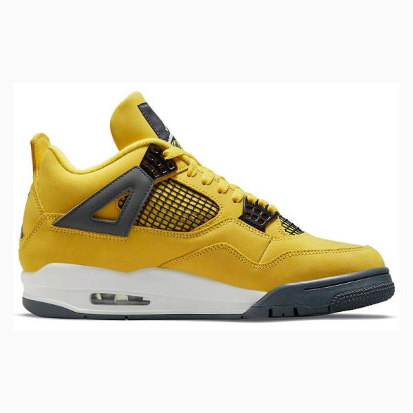 Air Jordan 4 Barbati Nike Retro Lightning Ghete Baschet Galbeni | JD-134VB