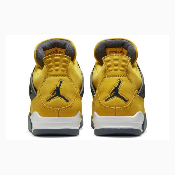 Air Jordan 4 Barbati Nike Retro Lightning Ghete Baschet Galbeni | JD-134VB