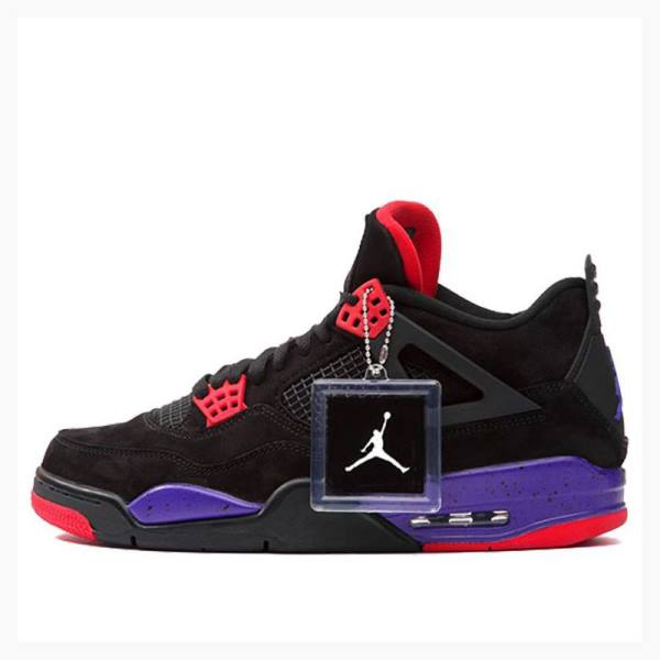 Air Jordan 4 Barbati Nike Retro NRG Raptors Ghete Baschet Negrii Rosii Violet | JD-352EN