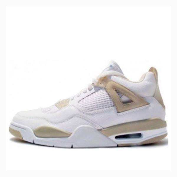 Air Jordan 4 Dama Nike Retro Ghete Baschet Albi Bej | JD-061QP