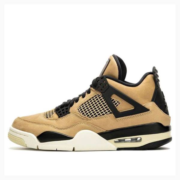 Air Jordan 4 Dama Nike Retro Mushroom Ghete Baschet Galbeni | JD-893GW