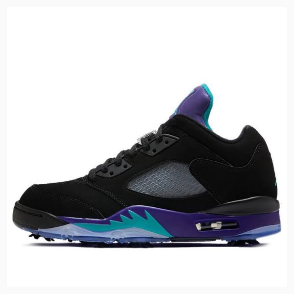 Air Jordan 5 Barbati Nike Low Golf Grape Adidași Negrii | JD-367ON