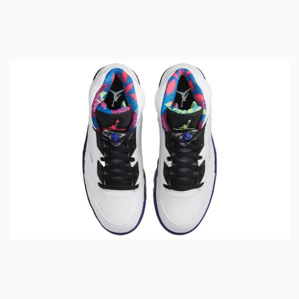 Air Jordan 5 Barbati Nike Retro Alternate Bel-Air Ghete Baschet Albi Violet | JD-679LF