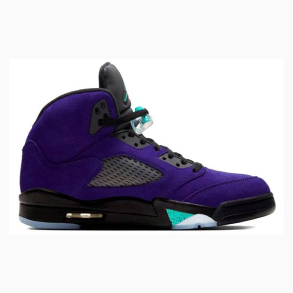 Air Jordan 5 Barbati Nike Retro Alternate Grape Ghete Baschet Violet Negrii | JD-821QC