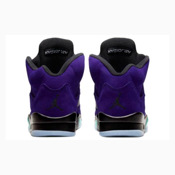 Air Jordan 5 Barbati Nike Retro Alternate Grape Ghete Baschet Violet Negrii | JD-821QC