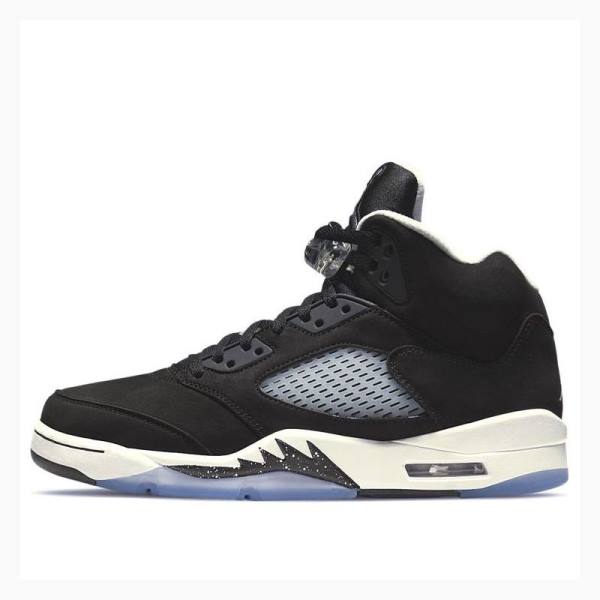 Air Jordan 5 Barbati Nike Retro Oreo Ghete Baschet Negrii Albi | JD-360XI