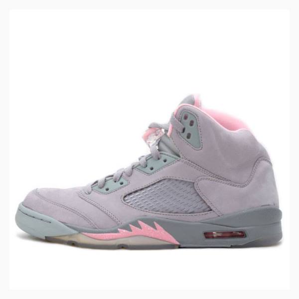 Air Jordan 5 Dama Nike Retro Stealth Ghete Baschet Argintii | JD-301RN