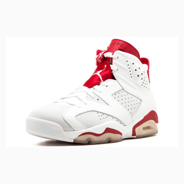 Air Jordan 6 Barbati Nike Retro Alternate Ghete Baschet Albi Rosii | JD-032XM