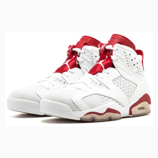 Air Jordan 6 Barbati Nike Retro Alternate Ghete Baschet Albi Rosii | JD-032XM