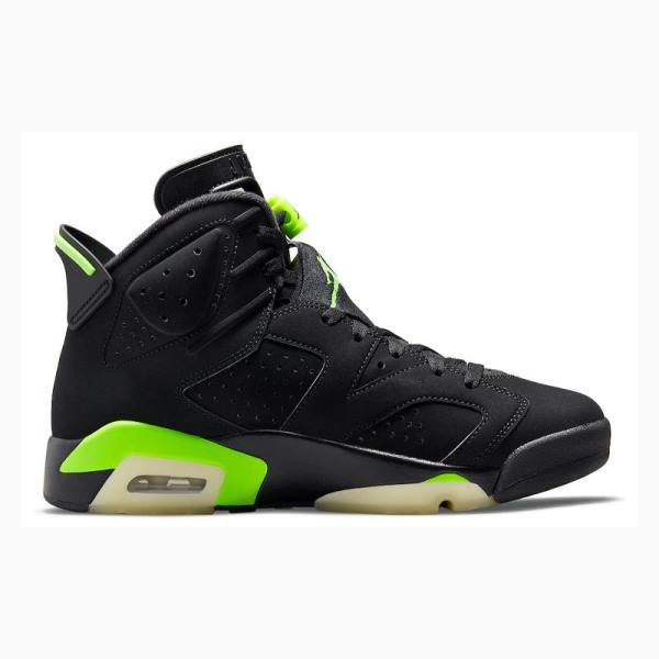 Air Jordan 6 Barbati Nike Retro Electric Ghete Baschet Negrii Verzi | JD-759KD