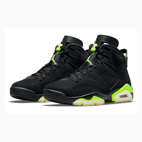 Air Jordan 6 Barbati Nike Retro Electric Ghete Baschet Negrii Verzi | JD-759KD