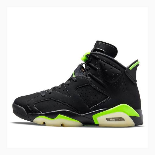 Air Jordan 6 Barbati Nike Retro Electric Ghete Baschet Negrii Verzi | JD-759KD