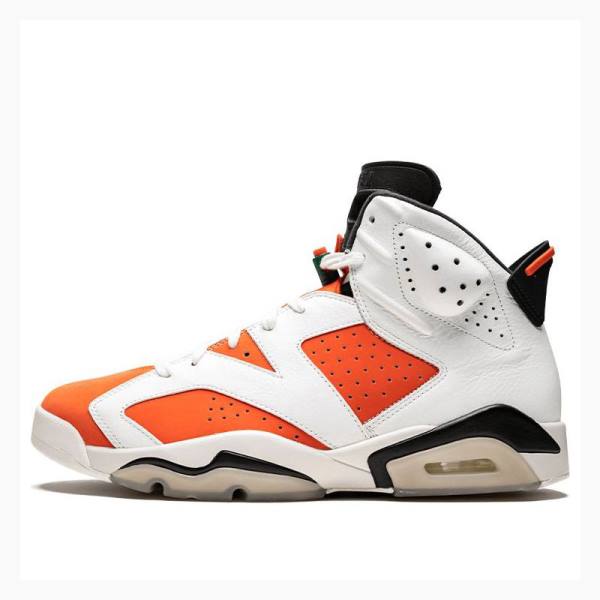 Air Jordan 6 Barbati Nike Retro Like Mike - Gatorade Ghete Baschet Albi Portocalii | JD-315MP