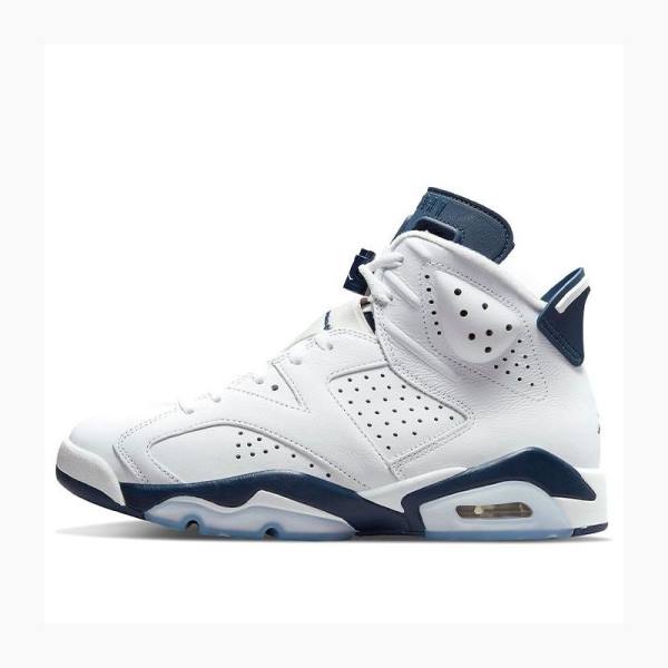 Air Jordan 6 Barbati Nike Retro Midnight Ghete Baschet Albi Bleumarin | JD-562QT