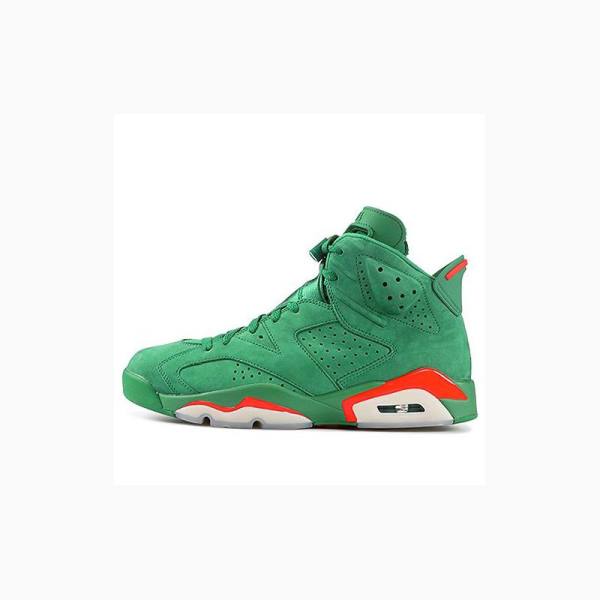 Air Jordan 6 Barbati Nike Retro NRG G8RD Gatorade - Piele Intoarsa Ghete Baschet Verzi | JD-857LG