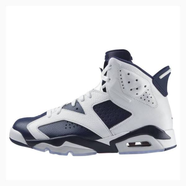 Air Jordan 6 Barbati Nike Retro Olympic Ghete Baschet Albi Bleumarin | JD-837UD