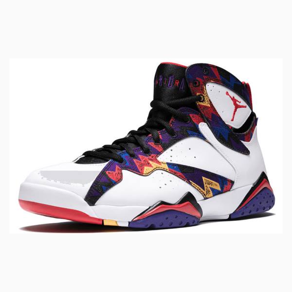 Air Jordan 7 Barbati Nike Retro Pulovere Ghete Baschet Albi Colorati | JD-165KA