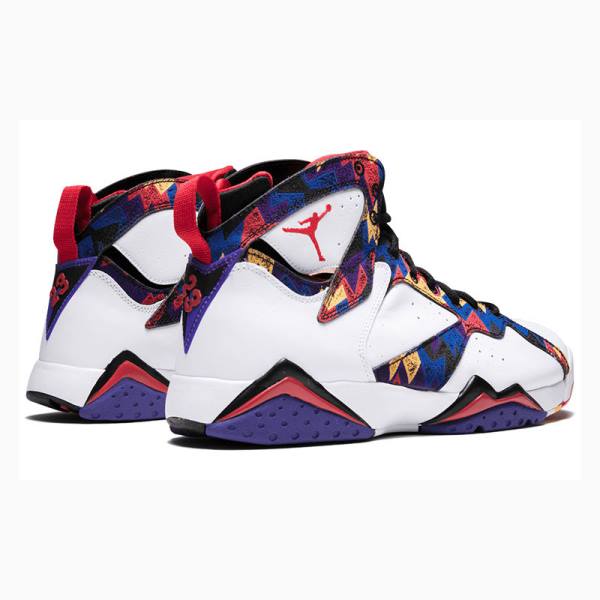 Air Jordan 7 Barbati Nike Retro Pulovere Ghete Baschet Albi Colorati | JD-165KA