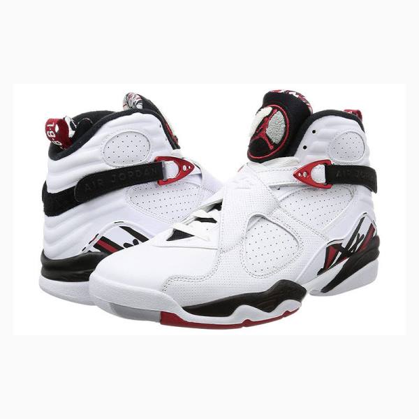 Air Jordan 8 Barbati Nike Retro Alternate Ghete Baschet Albi Negrii Rosii | JD-064QI