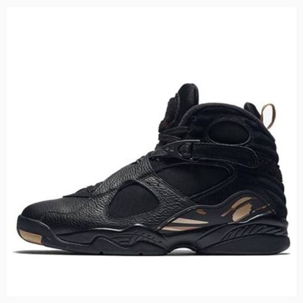 Air Jordan 8 Barbati Nike Retro OVO Metallic Ghete Baschet Negrii | JD-938BQ