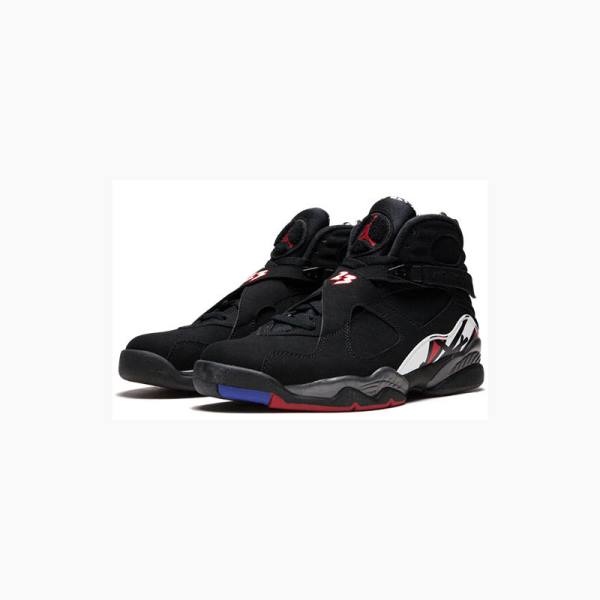 Air Jordan 8 Barbati Nike Retro Playoffs Ghete Baschet Negrii Albi Rosii | JD-510DU