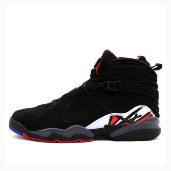 Air Jordan 8 Barbati Nike Retro Playoffs Ghete Baschet Negrii Albi Rosii | JD-510DU