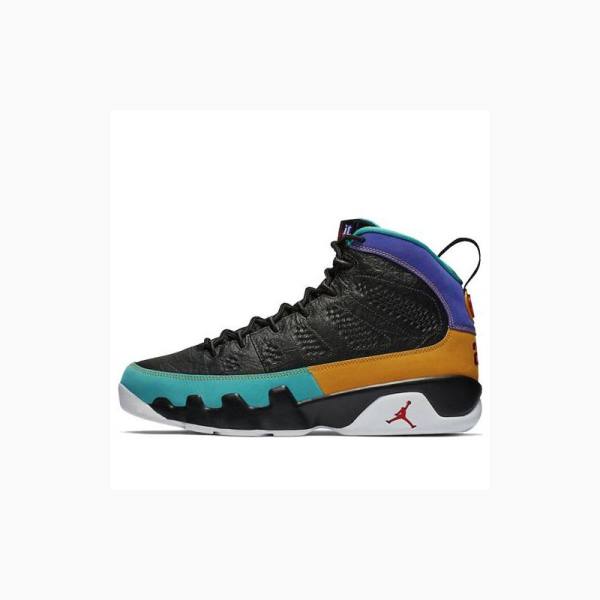 Air Jordan 9 Barbati Nike Retro Dream It Do It Ghete Baschet Negrii Albastri Portocalii | JD-680RQ