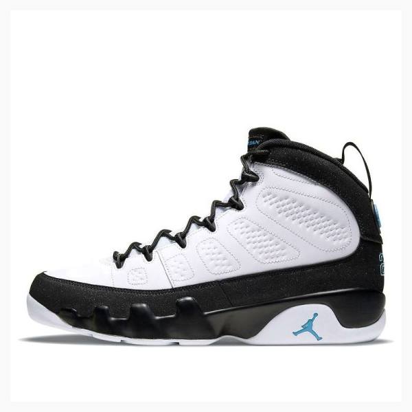 Air Jordan 9 Barbati Nike Retro Ghete Baschet Albi Negrii | JD-084XN