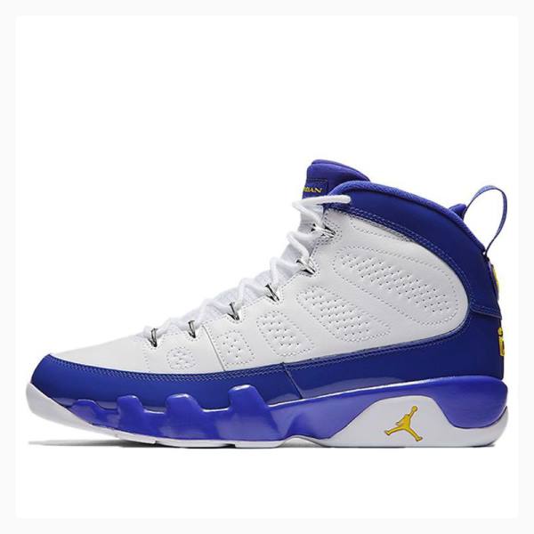 Air Jordan 9 Barbati Nike Retro Kobe Bryant Ghete Baschet Albi Albastri | JD-420UY