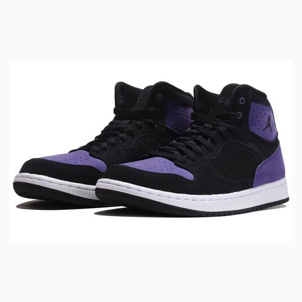 Air Jordan Barbati Nike Access Ghete Baschet Violet Negrii | JD-549YB