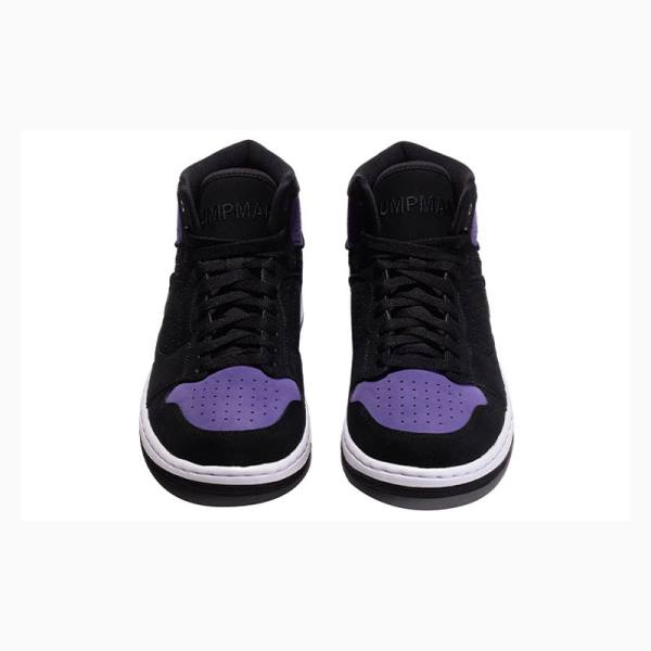 Air Jordan Barbati Nike Access Ghete Baschet Violet Negrii | JD-549YB