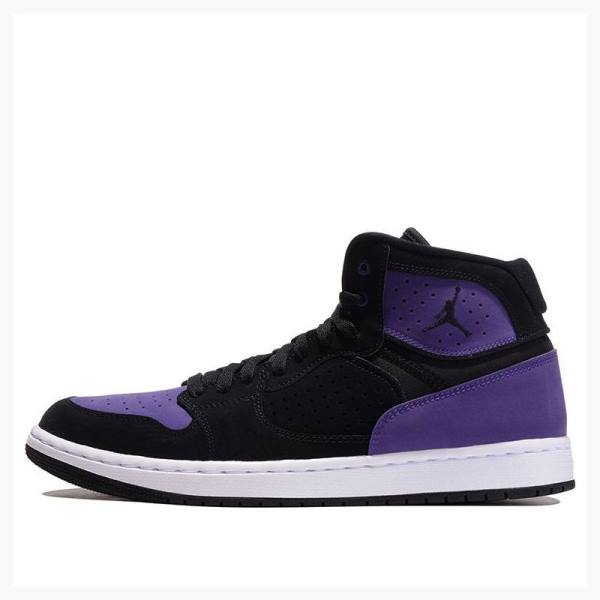 Air Jordan Barbati Nike Access Ghete Baschet Violet Negrii | JD-549YB