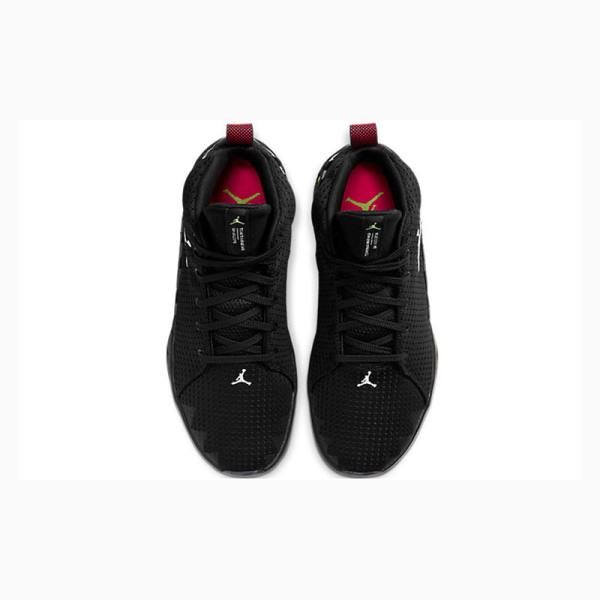 Air Jordan Barbati Nike Jumpman Diamond Mid-High Pf 'Black' Ghete Baschet Negrii Verzi | JD-654ZB