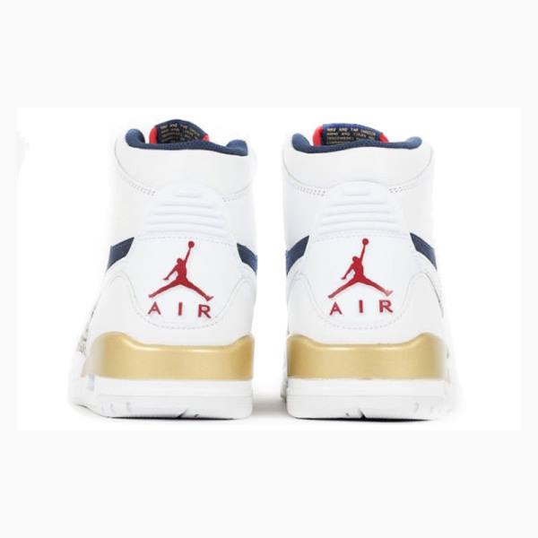 Air Jordan Barbati Nike Legacy 312 Dream Team Ghete Baschet Albi Bleumarin | JD-930KE