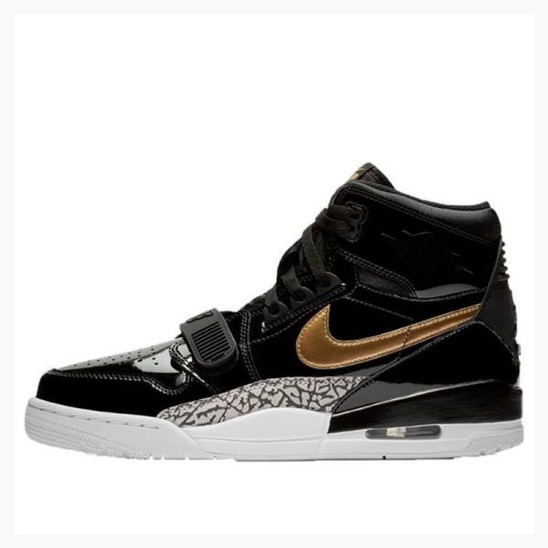 Air Jordan Barbati Nike Legacy 312 Ghete Baschet Negrii Aurii | JD-324GC