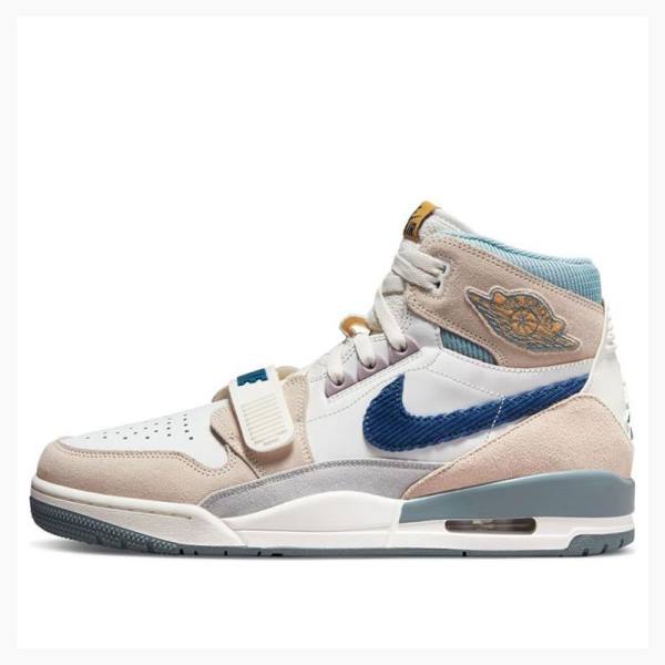 Air Jordan Barbati Nike Legacy 312 High Ghete Baschet Bej Albastri | JD-619SW