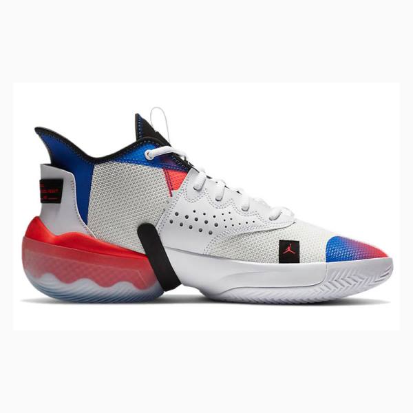 Air Jordan Barbati Nike React Elevation PF Ghete Baschet Rosii Negrii Albastri | JD-860KJ