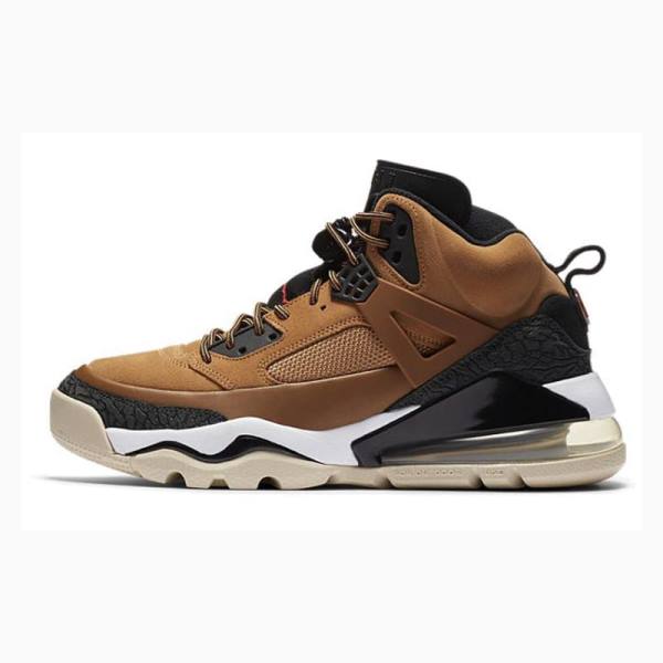 Air Jordan Barbati Nike Spizike 270 Boot Wheat Ghete Baschet Negrii Maro | JD-623AC