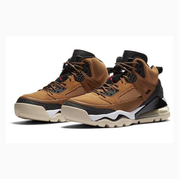 Air Jordan Barbati Nike Spizike 270 Boot Wheat Ghete Baschet Negrii Maro | JD-623AC