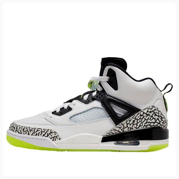 Air Jordan Barbati Nike Spizike Volt Ghete Baschet Albi Negrii Verzi | JD-930VN