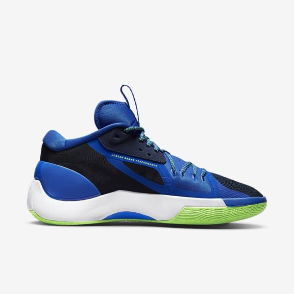 Air Jordan Barbati Nike Zoom Separate Bleumarin Albastri Albi Verzi | NK875ZXB