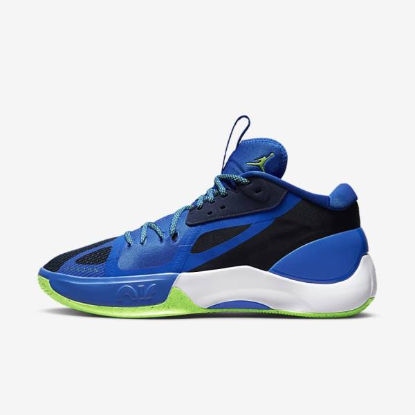 Air Jordan Barbati Nike Zoom Separate Bleumarin Albastri Albi Verzi | NK875ZXB