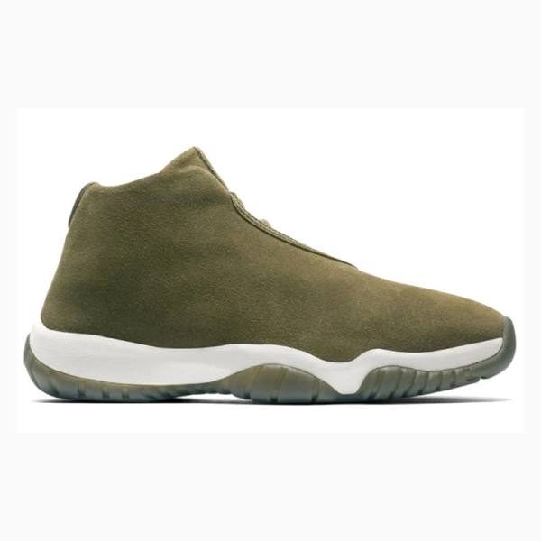 Air Jordan Dama Nike Future Piele Intoarsa – Panza Ghete Baschet Masline Verzi | JD-520PX